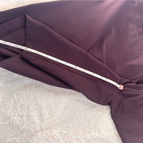 Lululemon ABC Classic-Fit Short 9” Warpstreme Size 38 Goodnight Plum Maroon - Picture 3 of 5